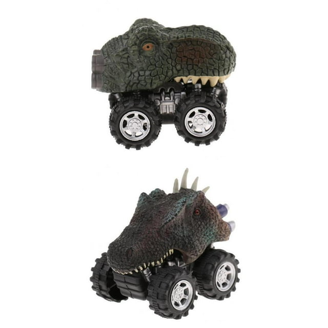 2pcs Coche de Juguete Macarena Tire Hacia Atrás con Rueda de Neumático Grande