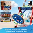 thumbnail image 3 of Motorized Pendulum Ride Building Blocks Set, Mechanical Swing Ride Model with Electric Drive, Amusement Park Display Construction Collectible Kit for Desk & Shelf Decor(2192 PCS), 3 of 7
