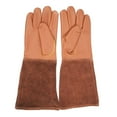 thumbnail image 3 of jinwen Industrial Work Gloves with Particles for Sandblasting Cabinets - Brown, XL, 3 of 9