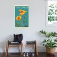 thumbnail image 3 of Art.com Topanga, California - Poppy - Letterpress Stretched Canvas Print Wall Art by Lantern Press, 24" x 36", 3 of 4