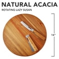 thumbnail image 2 of Plato giratorio Lazy Susan Oridom de madera de acacia, 14 cm, 2 of 7