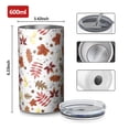 thumbnail image 4 of 20oz Coffee Tumblers Autumn Fall Leaves Pattern Stainless Steel Vacuum Insulated Travel Tumbler Coffee Cups Mug with Lid and Straw with Cleaning Brush for Cold & Hot Drinks, 4 of 5