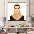 thumbnail image 2 of Designart 'Portrait of Muslim Girl In Traditional Hijab' Modern Framed Canvas Wall Art Print, 2 of 5