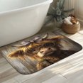 thumbnail image 4 of 1pc Heartthemed Absorbent Non-Slip Bathroom Thickened Flannel Rug Decor,Soft,Quick Drying,Suitable For Indoor/outdoor Use,Bathrooms,Bedrooms,Kitchens,Terrace,Laundry Rooms,16"x24", 4 of 7