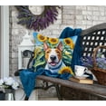 thumbnail image 4 of English Bull Terrier in Sunflowers Throw Pillow, 4 of 5