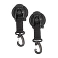 thumbnail image 2 of Ganchos de ducha con ventosa de seguridad, paquete de 2, rotación de 360 degree, para ventanas. Negro, 2 of 9