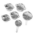 thumbnail image 1 of Pans Stainless Steel Cookware Set Induction Kitchen Cooking Skillet Set with Frying Pan Soup Pot Milk Pot, 1 of 7