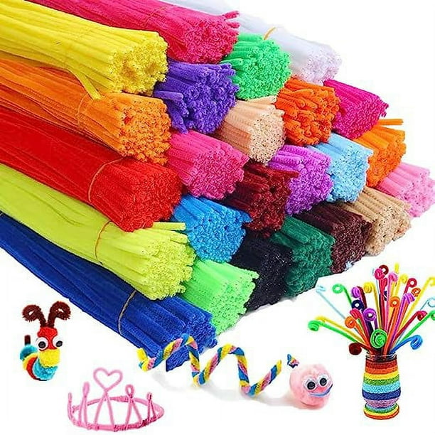 Xiao Hua 900 piezas de limpiapipas de chenilla de 6 mm x 12 pulgadas para manualidades, colores surtidos (18 colores)