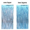 thumbnail image 3 of comerut 5Pcs Wavy Tinsel Foil Fringe Curtains Vibrant Color Sparkling Hanging Door Curtains Backdrop Photography Props, 3 of 8