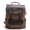 Coffee, variant on Vintage Leather Backpack with Canvas 14.9" Laptop Bag Travel Hiking Shoulder Daypacks COFFEE