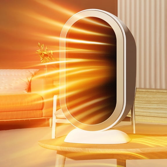 Fnochy Space Heater Indoor, 1200W Spaces Heater for Indoor Use, Quiet Office Heater for Indoor Use with 2 Heating Modes, Overheat Protection, Tip-Over Protection, Portable Heater for Office Bedroom