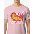 thumbnail image 2 of Garfield, Men's & Big Men's Valentine's Day Graphic Tee, Sizes S-3XL, 2 of 5