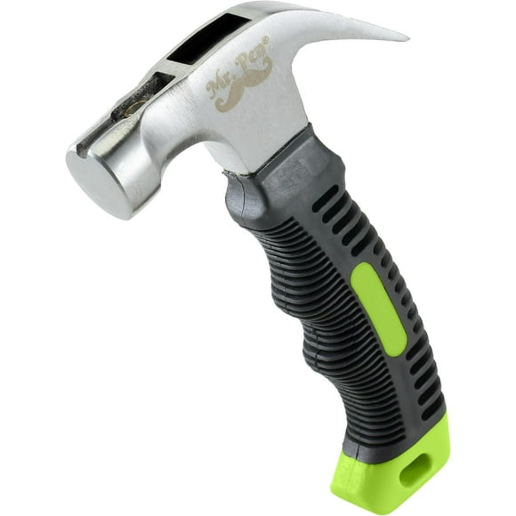 shiyou-- Hammer, 8oz, Small, Camping Claw Hammer, Stubby Tack Hammer, Hammers Tools, Nail Hammer for Women, Magnetic Handy Hammer, Teal Hammer for Kids