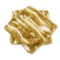thumbnail image 4 of Home Soft Things Jacquard Faux Fur 2 Piece Throw Pillow Cover Set - Amber Gold - 26" x 26", 4 of 5