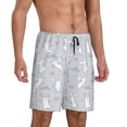 thumbnail image 2 of Kdxio Fun Rabbit Print Mens Shorts, Breathable Lounge Sleepwear Set with Elastic Waistband and Pockets-XX-Large, 2 of 6