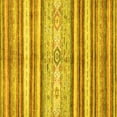 thumbnail image 1 of Ahgly Company Indoor Square Abstract Yellow Modern Area Rugs, 6' Square, 1 of 4