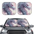 thumbnail image 2 of Salouo Dragon1 Pattern Car Windshield Sun Shade Foldable | Front Windshield Shade for Sun, Heat and UV Rays | Interior Sun Protection-Medium, 2 of 6