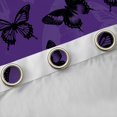 thumbnail image 4 of Feelyou Mystic Purple Buttefly Blackout Curtains Set of 2 (52x84 Each), Romantic Valentines Day Window Curtains, Teens Boys Girls Adult Curtains and Drapes, Blackout Curtains Bedroom Decor, 4 of 6