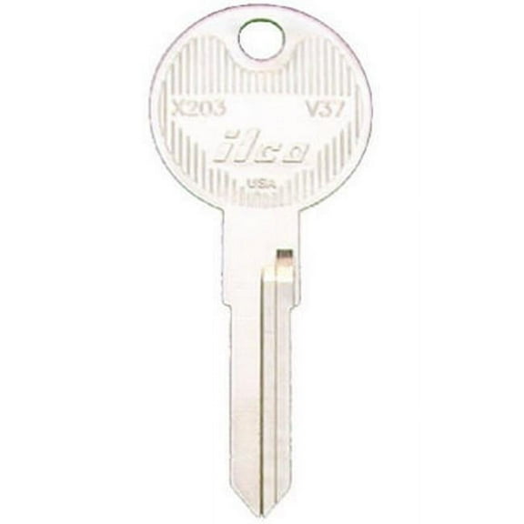 Kaba V37-X203 1.1 x 0.1 in. Ilco Master Key Blank For Volkswagon- Pack Of 10