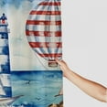 thumbnail image 3 of Chilfamy Nautical Lighthouse Anchor Sailboat Stripe Shower Curtain Sets Bath Curtains Decor Sets Grommet with Hooks 60x72, 3 of 7