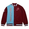 thumbnail image 2 of Men's Mitchell & Ness  Burgundy Philadelphia Phillies Team OG 2.0 Satin Full-Snap Jacket, 2 of 5