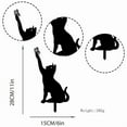 thumbnail image 5 of 4 Pack Cute Metal Animal Cat Silhouette Garden Statues Decorative Garden Stakes for Yard Decor Lawn Outdoor Fence Decorations Gifts for Cat Lovers, 5 of 5