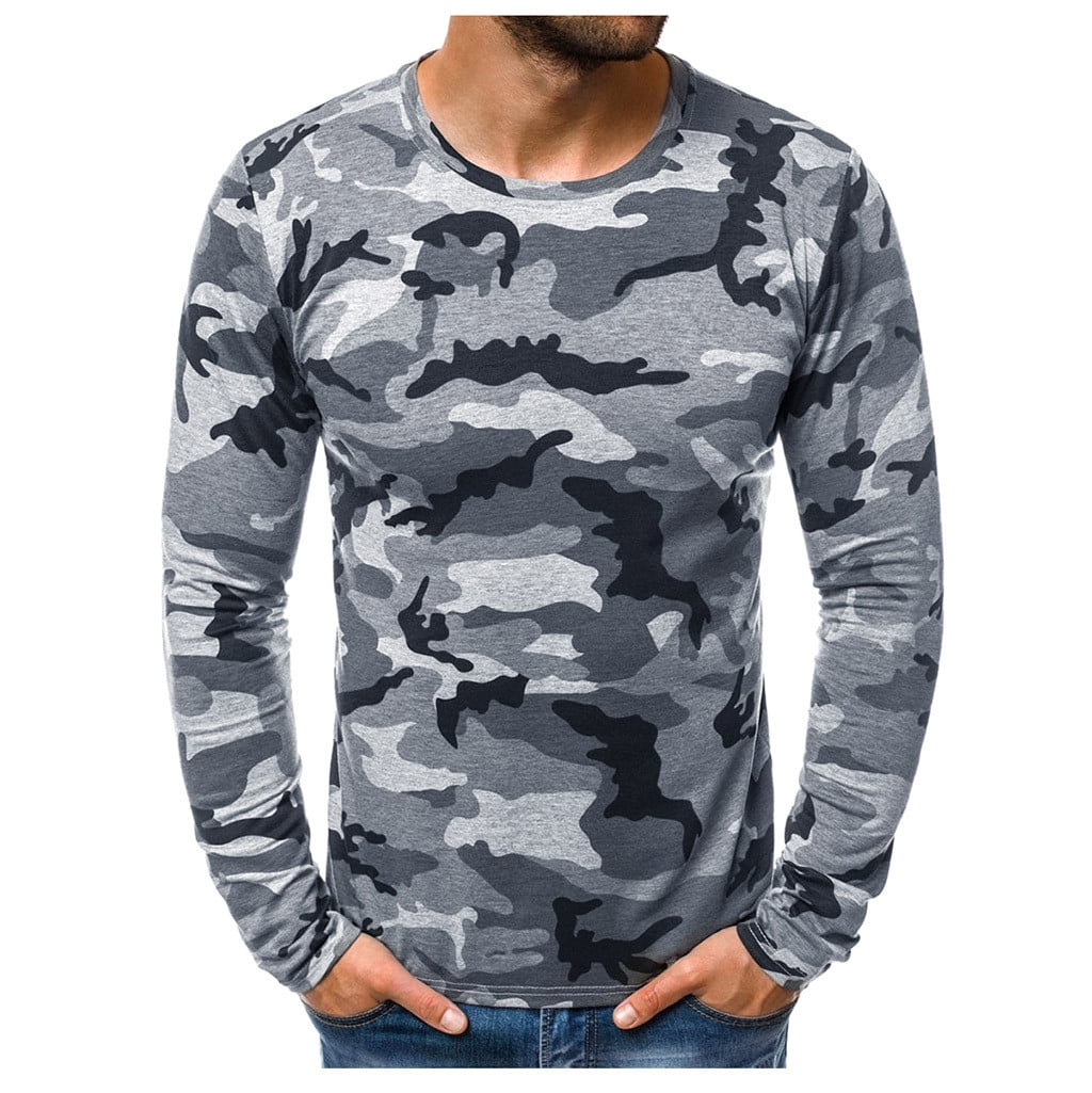 Long Sleeve Tops for Men,Fashion Mens Autumn Casual Rose Print Long Sleeved T-shirt BusinessTop Blouse 