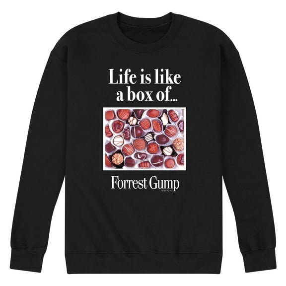 Forrest Gump - Life Is Like A Box Of Chocolates - Men's Crew Neck Fleece Pullover
