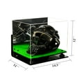 thumbnail image 2 of Deluxe Acrylic Catchers Helmet Display Case with Black Risers, Mirror, Turf Base and Wall Mount (A002-BR), 2 of 8
