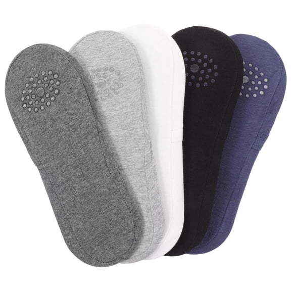 Raindrops 5Pairs Mens Invisible Socks Low Cut Cotton Non Slip Breathable Comfortable for Shoes Summer Sports Activities