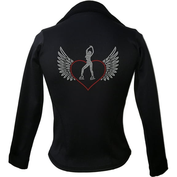 Kami-So Polartec Ice Skating Jacket - Skater Heart wings 2