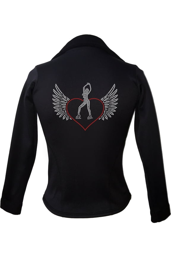 Kami-So Polartec Ice Skating Jacket - Skater Heart wings 2