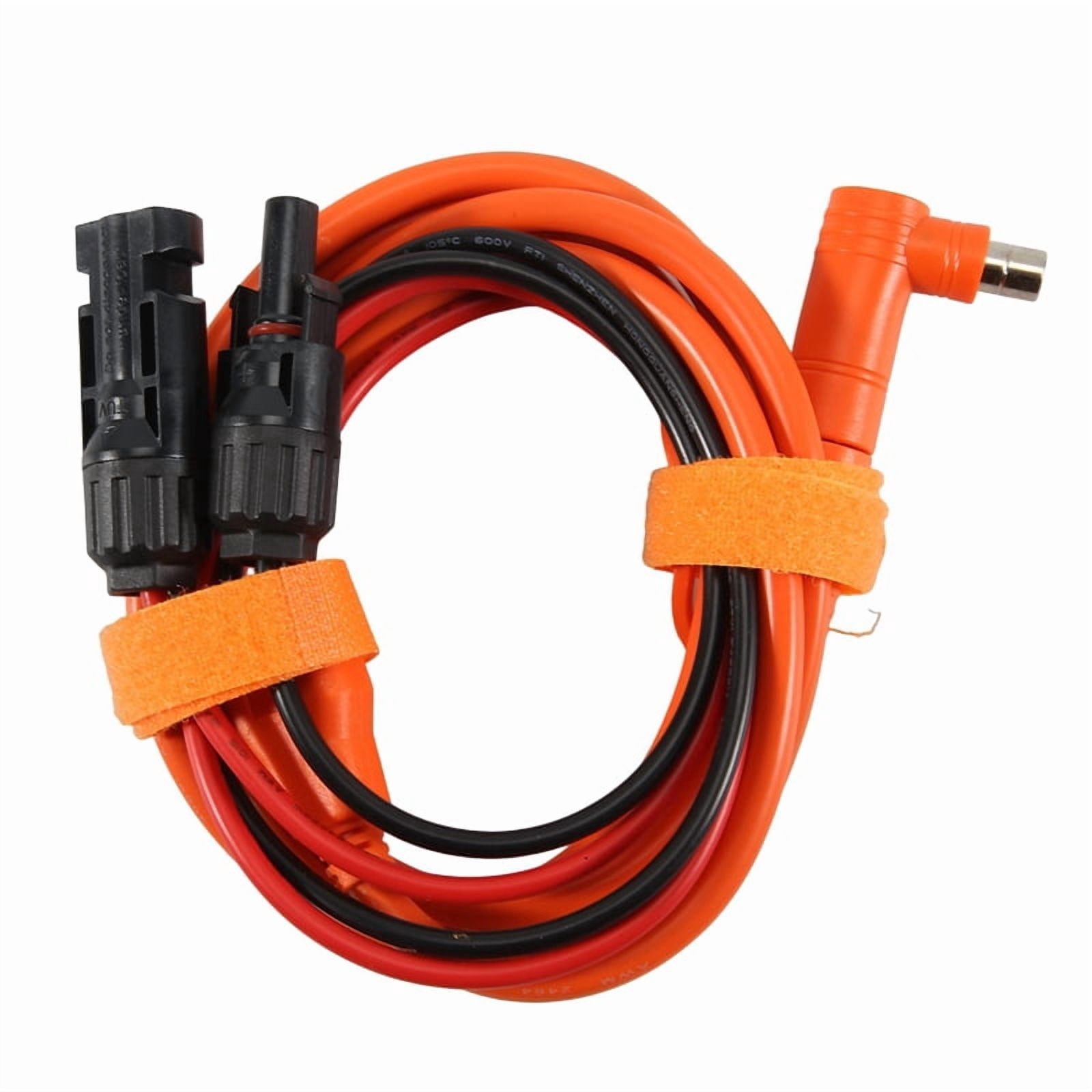 2X Solar Panel to DC 8mm Adapter Cable 2m, Solar Connector to DC7909/8020 Male Plug Extension Cord, Tinned Copper Wire