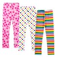 thumbnail image 3 of Baozhu 3-Pack Girls Footless Leggings Stretch Tights Slim Long Pants Basic Sports Leggings 2-13 T Kids, 3 of 7