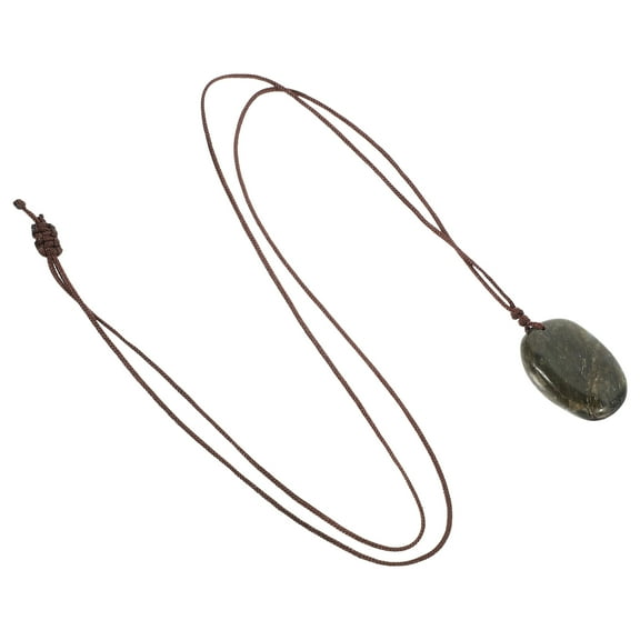 TEHAUX Natural Stone Pendant Necklace Multi-Color for Women and Men Stylish Jewelry Accessory 1 Pack