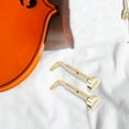 thumbnail image 1 of OULII 2 Pcs Repose-Terrure en Laiton Doré pour Violon Design Portable 1.9x0.6in, 1 of 8