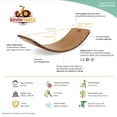 thumbnail image 4 of Kinderfeets Original Kinderboard Versatile Waldorf Wood Balance Board, Bamboo, 4 of 7