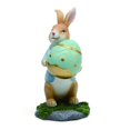 thumbnail image 1 of Figuritas de conejito de Pascua con zanahoria, estatua de conejo de resina, adornos artesanales, regalos de Pascua para niños, 1 of 5