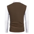thumbnail image 5 of COOFANDY Men's Sweater Vest V Neck Casual Sleeveless Knitted Button Cardigan Vest, 5 of 10