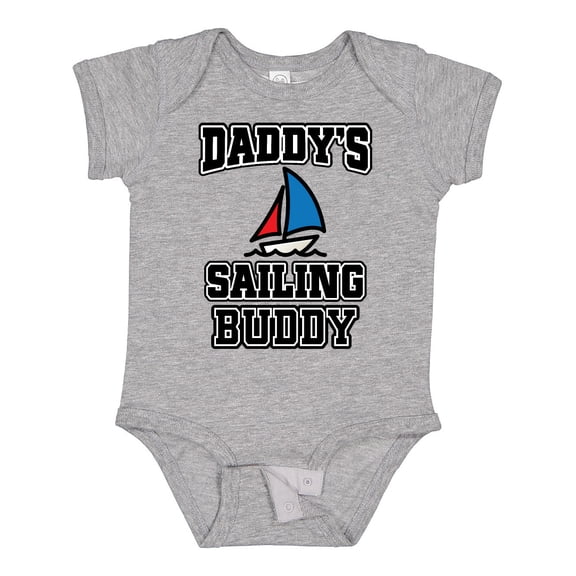 Inktastic Daddy Sailing Buddy Sailboat Boys or Girls Baby Bodysuit