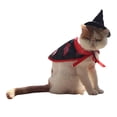 thumbnail image 1 of Disfraz de mago para mascotas de gato de Halloween, disfraz de mascotas para gatito cachorro para Halloween, 1 of 5