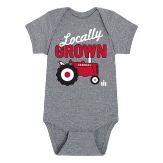Case IH Vrooom! Baby One-Piece Bodysuit - Official Farm Tractor Onesie For Newborns & Infants
