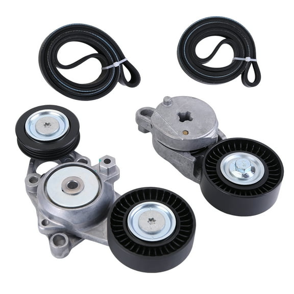 Molaner Engine Serpentine Belt Drive Kit, Belt Tensioner kit Compatible for Toyota Camry 2010 2011 Replaces 16620-36030, 1662036030, 166200V010, 16620-0V010
