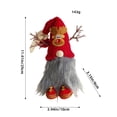 thumbnail image 3 of Fiudx Ofertas flash del día Muñeca sin rostro Red Elks Muñeca navideña, 3 of 5
