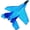 Blue, variant on DIY Assembly Glider Plane Toy for Kids - Large 45cm Outdoor Play Aircraft, Safe Durable Material, Dual-Color DIY Option（Blue）