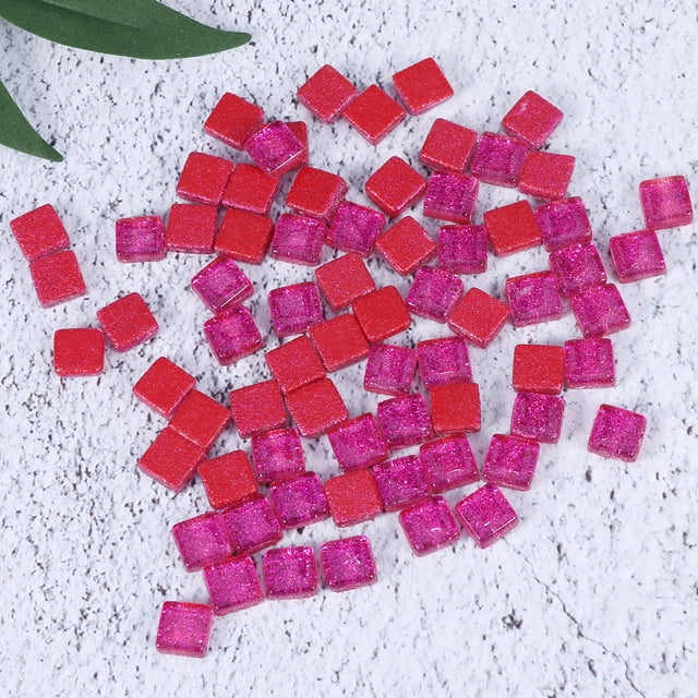 unbranded Cuadrados De Vidrio Rosados Para Decorar Marcos Platos Y Macetas Con Material Premium