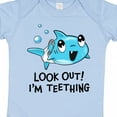 thumbnail image 4 of Inktastic Look Out I'm Teething Cute Shark Boys or Girls Baby Bodysuit, 4 of 5