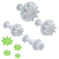 thumbnail image 5 of 2 juegos de cortadores de galletas con émbolo de flores, herramienta de molde para hornear, 5 of 5