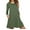 Cotton, variant on KIHOUT Ladies Casual Long Sleeve Pure Color Loose T-shirt Dress with Pockets