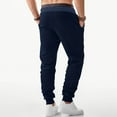 thumbnail image 3 of CHEEREAM Men's Sweatpants with Pockets Fleece Tapered Joggers Drawstring Elastic Waist Athletic Gym Running Workout Track Pants Navy XXL, 3 of 7